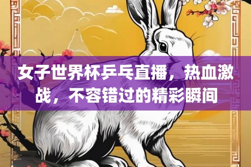 女子世界杯乒乓直播，热血激战，不容错过的精彩瞬间