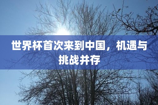 世界杯首次来到中国，机遇与挑战并存