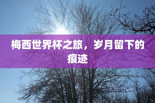 梅西世界杯之旅，岁月留下的痕迹金炬实业股份有限公司