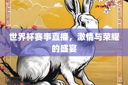 世界杯赛事直播，激情与荣耀的盛宴