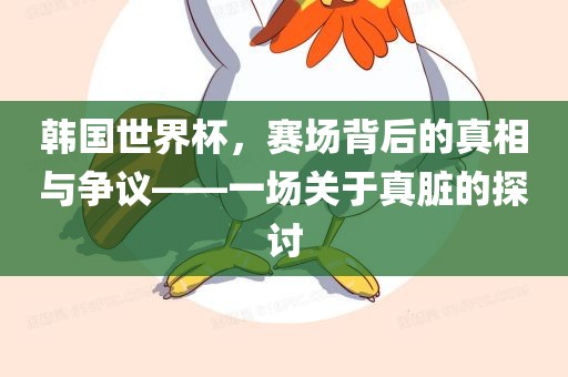 韩国世界杯，赛场背后的真相与争议——一场关于真脏的探讨