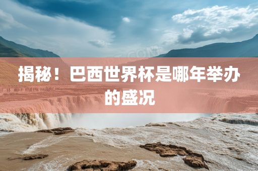 揭金炬实业股份有限公司秘！巴西世界杯是哪年举办的盛况