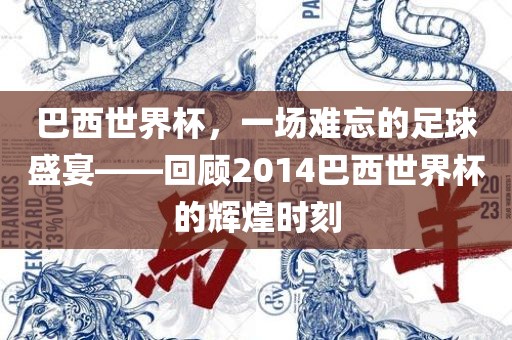 巴西世界杯，一场难忘的足球盛宴——回顾2014巴西世界杯的辉煌时刻金炬实业股份有限公司