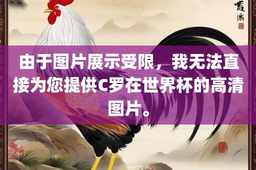 由于图片展示受限，我无法直接为您提供C罗在世界杯的高清图片。