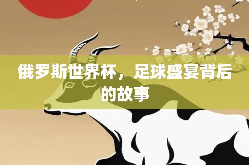 俄罗斯世界杯，足球盛宴背后的故事金炬实业股份有限公司