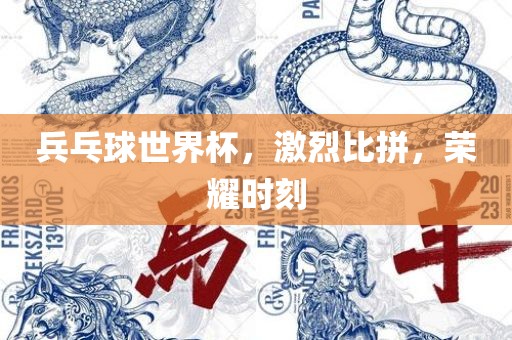 兵乓球世界杯，激烈比拼，荣耀时刻