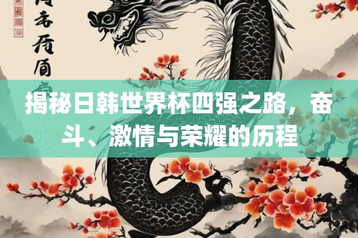 揭秘日韩世界杯四强之路，奋斗、激情与荣耀的历程