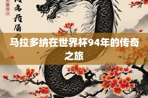 马拉多纳在世界杯94年的传奇之旅