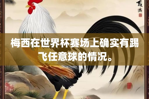 梅西在世界杯赛场上确实有踢飞任意球的情况。