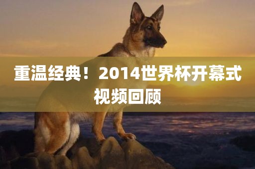 重温经典！2014世界杯开幕式视频回顾