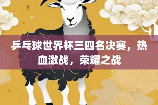 乒乓球世界杯三四名决赛金炬实业股份有限公司，热血激战，荣耀之战
