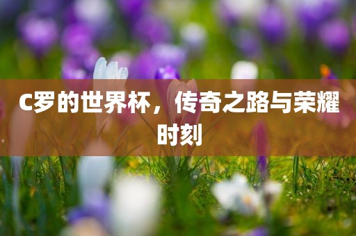 C罗的世界杯，传奇之路与荣耀时刻