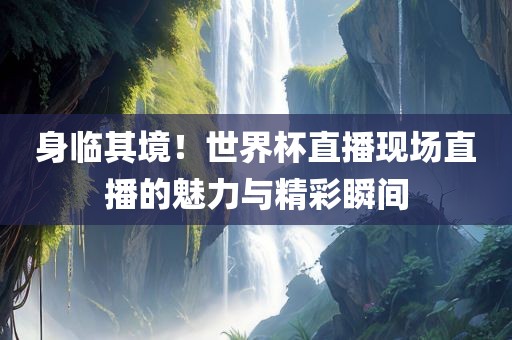 身临其境！世界杯直播现场直播的魅力与精彩瞬间金炬实业股份有限公司