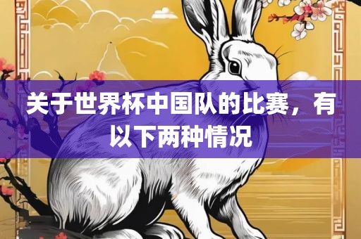 关于世界杯中国队金炬实业股份有限公司的比赛，有以下两种情况