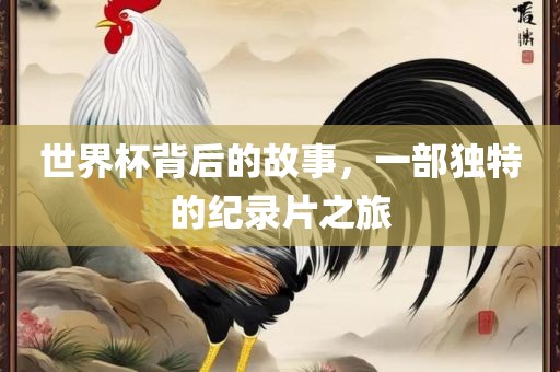 世界杯背后的故事，一部独特金炬实业股份有限公司的纪录片之旅