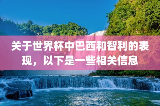 关于世界杯中巴西和智利的表现，以下是一些相关信息金炬实业股份有限公司