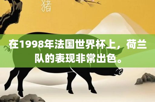 在1998年法国世界杯上，荷兰队的表现非常出色。