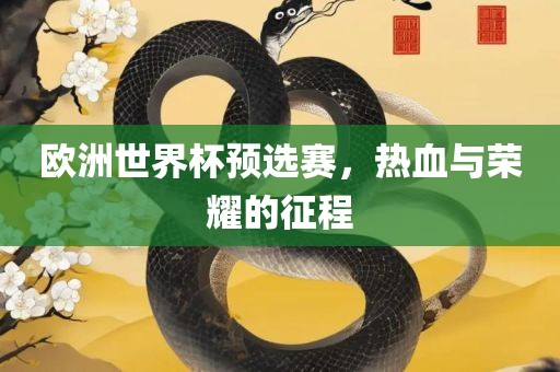 欧洲世界杯预选赛，热血与荣耀的征程