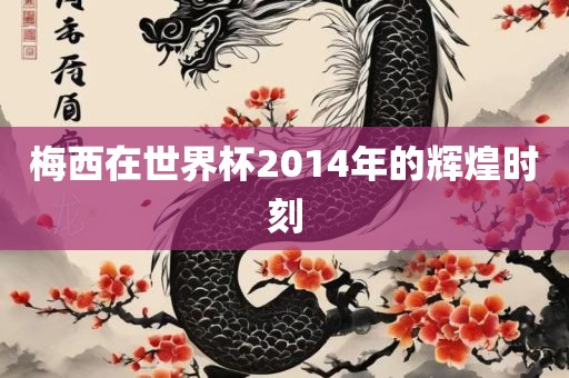 梅西在世界杯2014年的辉煌时刻