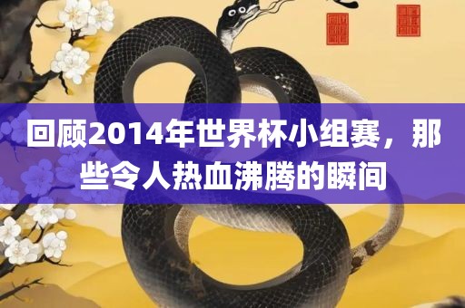 回顾2014年世界杯小组赛，那些令人热血沸腾的瞬间