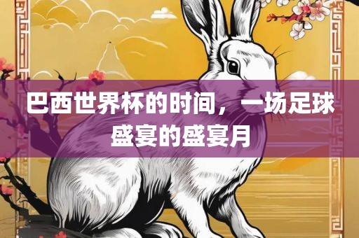 巴西世界杯的时间，一场足球盛宴的盛宴月