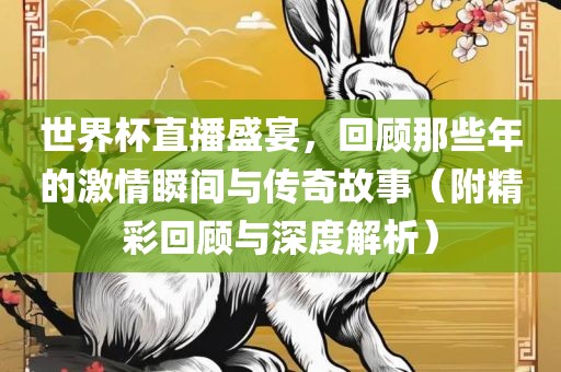 世界杯直播盛宴，回顾那些年的激情瞬间与传奇故事（附精彩回顾与深度解析）