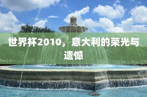世界杯2010，意大利的荣光与遗憾