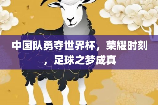 中国队勇夺世界杯，荣耀时刻，足球之梦成真金炬实业股份有限公司