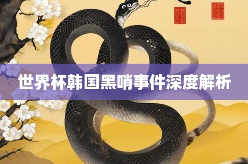 世界杯韩国黑哨事件深度解析