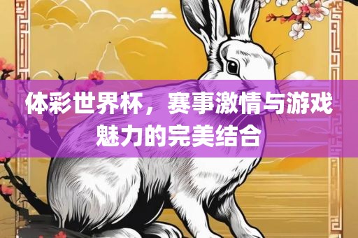 体彩世界杯，赛事激情与游戏魅力的完美结合