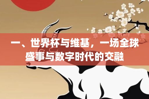 一、世界杯与维基，一场全球盛事与数字时代的交融