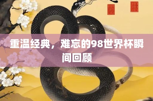 重温经典，难忘的98世界杯瞬间回顾