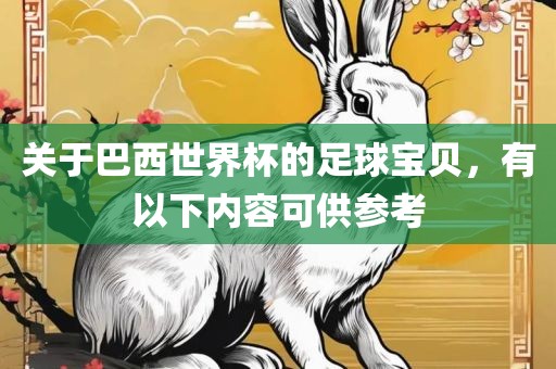 关于巴西世界杯的足球宝贝，有以下内容可供参考