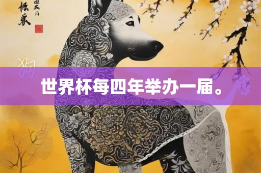 世界杯每四年举办一届。