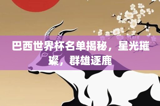 巴西世界杯名单揭金炬实业股份有限公司秘，星光璀璨，群雄逐鹿