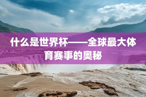 全球最大体育赛事的奥秘