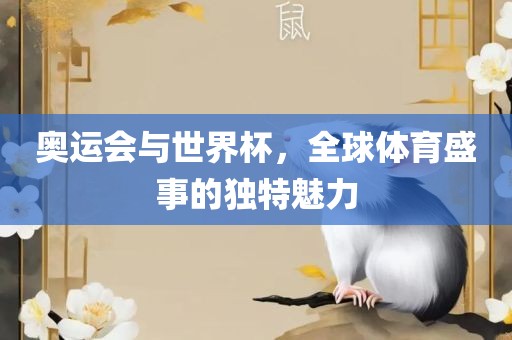 奥运会与世界杯，全球体育盛事的独特魅力