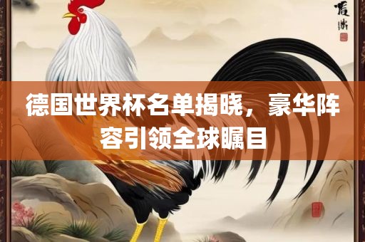 德国世界杯名单揭晓，豪华阵容引领全球瞩目
