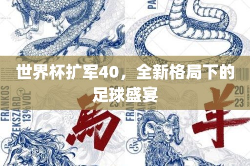 世界杯扩军40，全新格局下的足球盛宴