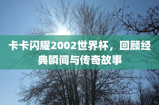 卡卡闪耀2002世界杯，回顾经典瞬间与传奇故事