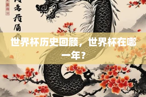 世界杯历史回顾，世界杯在哪一年？