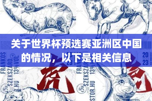 关于世界杯预选赛亚洲区中国的情况，以下是相关信息