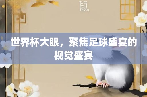 世界杯大眼，聚焦足球盛宴的视觉盛宴