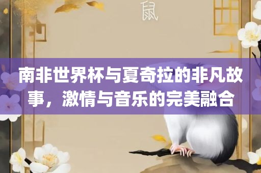南非世界杯与夏奇拉的非凡故事，激情与音乐的完美融合