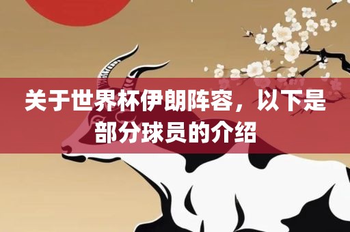 关于世界杯伊朗阵容，以下是部分球员的介绍