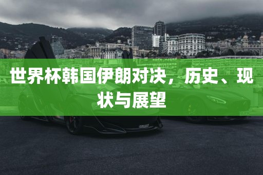 世界杯韩国伊朗对决，历史、现状与展望