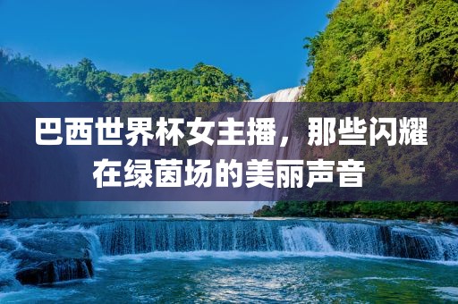 巴西世界杯女主播，那些闪耀在绿茵场的美丽声音