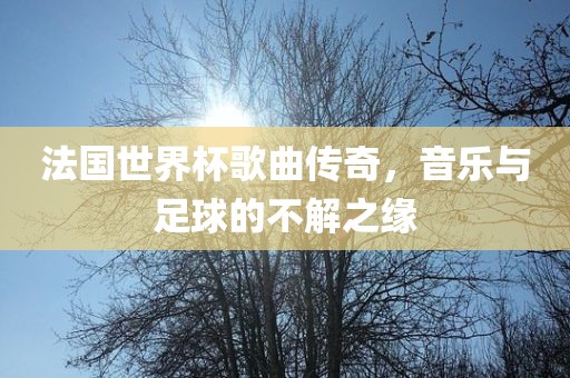 法国世界杯歌曲传奇，音乐与足球的不解之缘