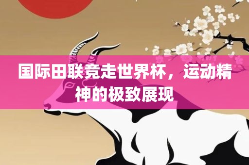 国际田联竞走世界杯，运动精神的极致展现