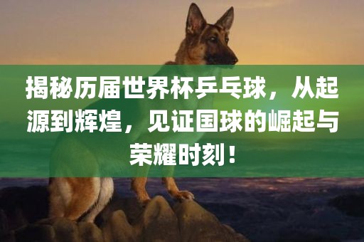 揭秘历届世界杯乒乓球，从起源到辉煌，见证国球的崛起与荣耀时刻！